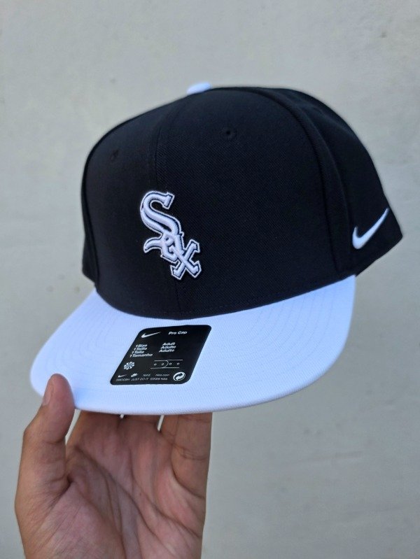 Chicago white sox nike two-tone snapback hat black