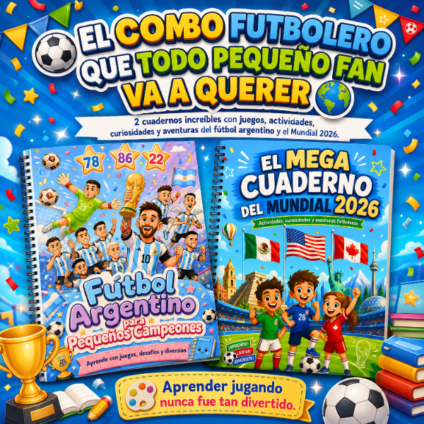 Producto - Combo Futbolero (Fútbol Argentino + Mundial 2026)