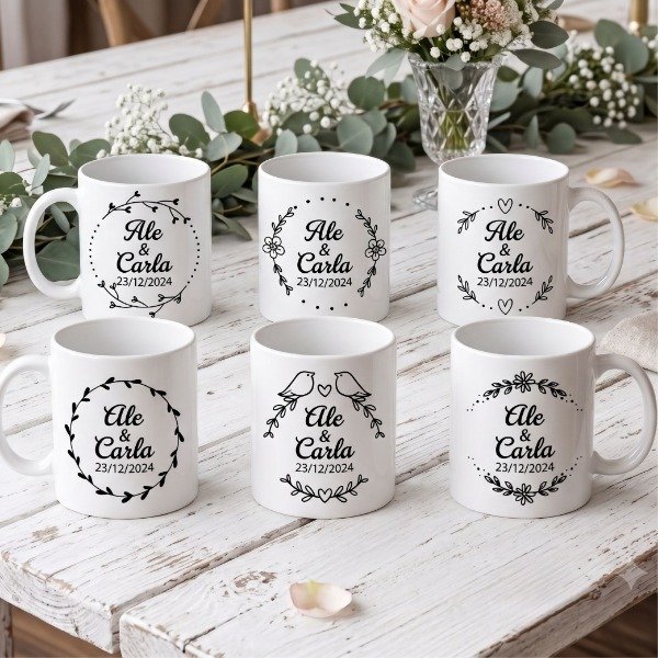 Producto - Tazas de Cerámica Impresas con nombres