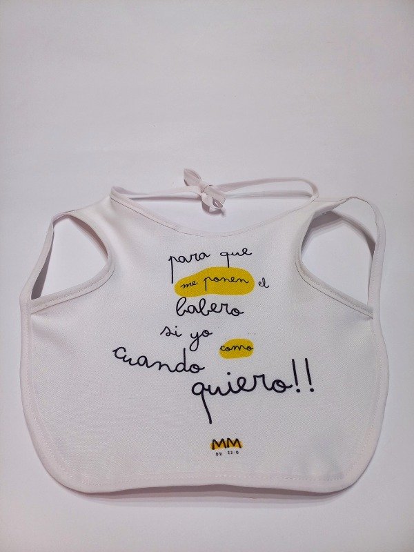 Producto - Babero para comer "Para que me ponen el babero.." - 0