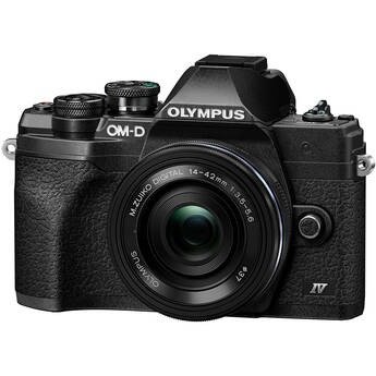 Producto - Olympus OM-D E-M10 Mark IV Mirrorless Camera with 14-42mm EZ Lens (Black)