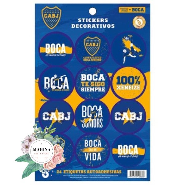 Producto - Stickers Boca x 24 unidades
