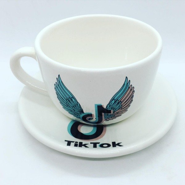 Producto - SET PLATO REDONDO + TAZON TIK TOK