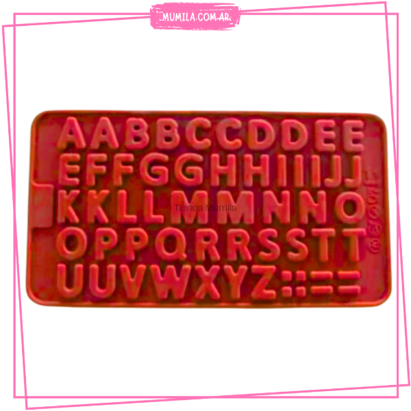 Producto - Molde silicona abecedario chocolate