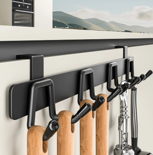 Producto - Perchero Organizador Metálico 4 Ganchos Dobles Cocina Hogar