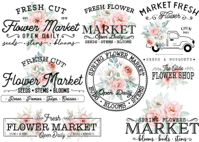 Producto - Laminas Transfer Color FLORAL 6