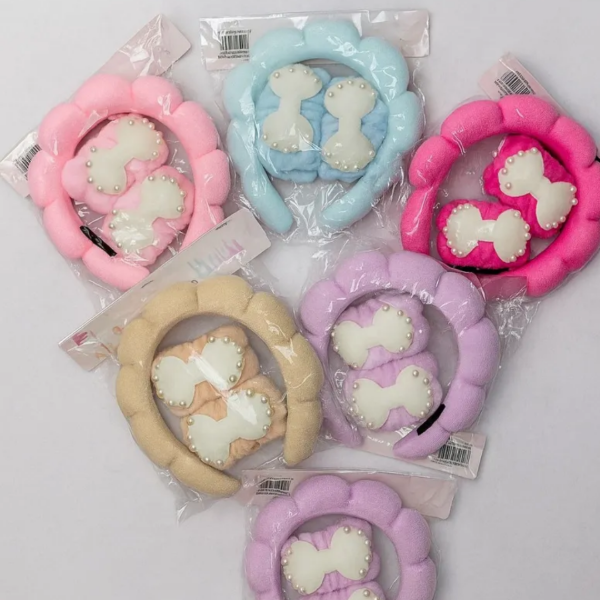 Producto - Set de vincha fluffy con muñequeras - Mely