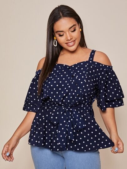 Producto - Blusa lunares elast