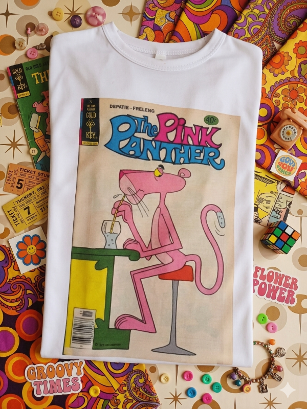 Producto - Remera Mujer Pantera Rosa Trago