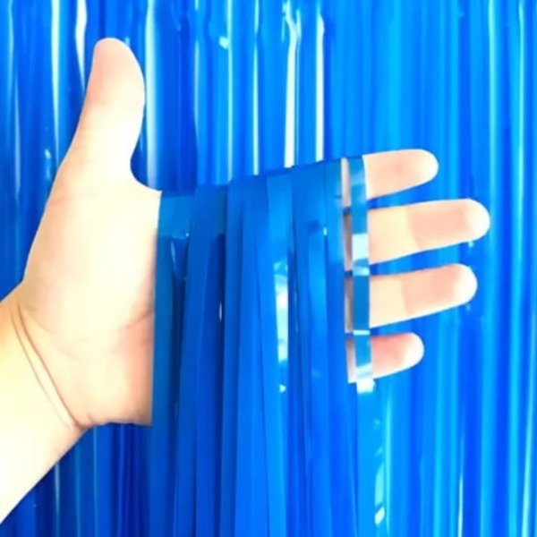 Producto - Cortina flúor color azul