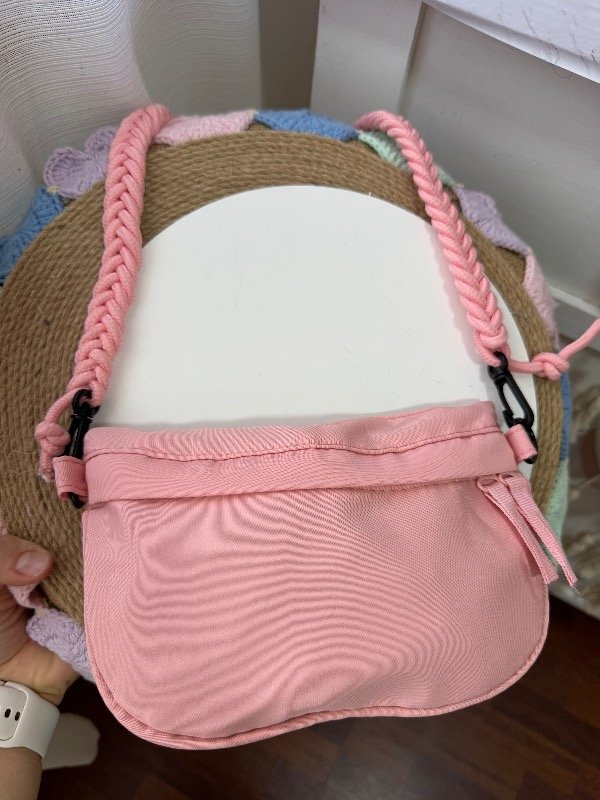 Producto - Mini carrerita tela con correa trenzada