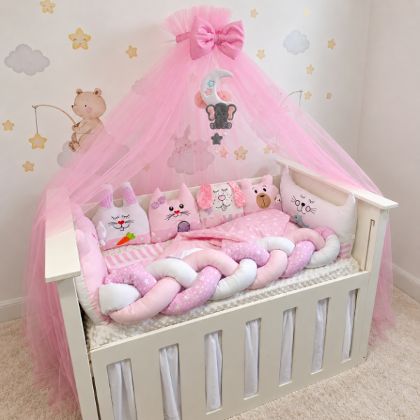 Producto - Set de Chichoneras Nórdicas para Cuna Edith - 0