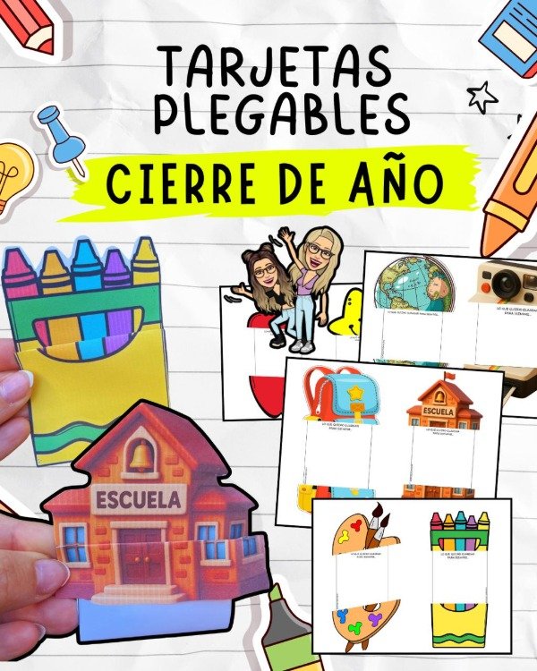 Producto - TARJETAS PLEGABLES. CIERRE DE AÑO