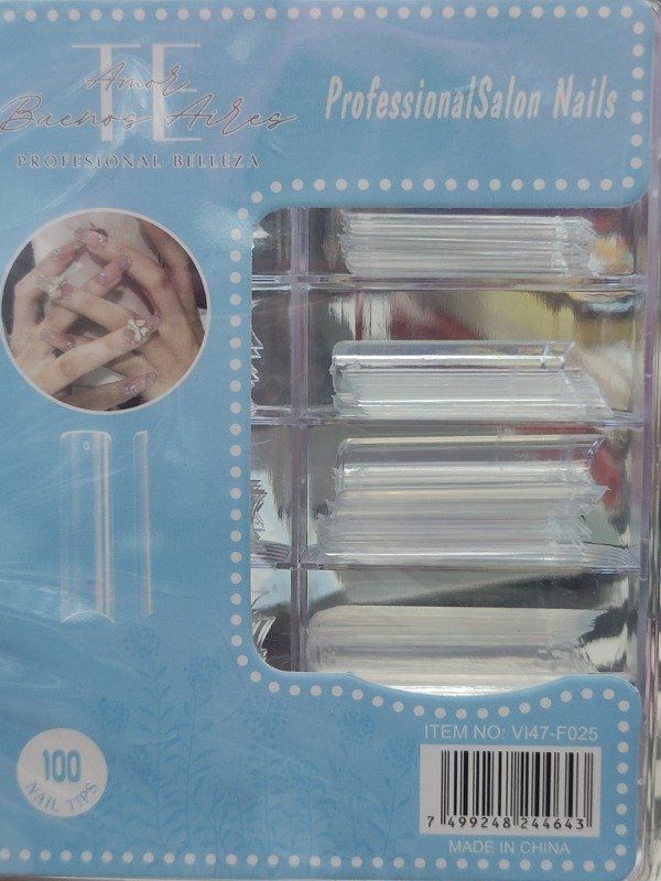 Producto - Tips Cuadrados Extensión XL Soft Gel TE.BS AS x100u