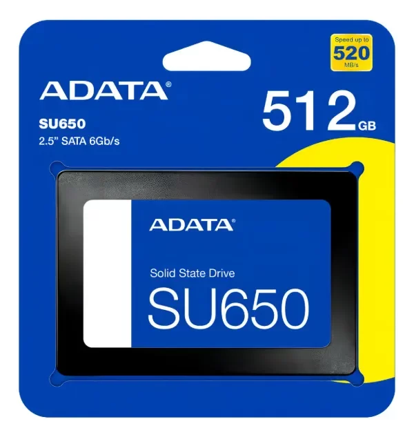 Producto - DISCO SOLIDO INTERNO ADATA SU650 512GB NEGRO