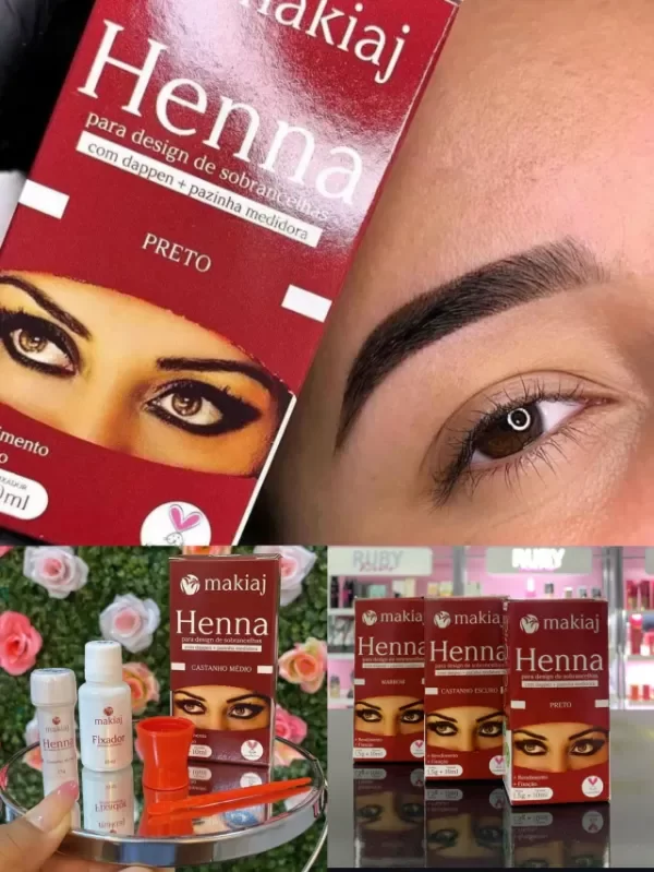 Producto - Henna para Cejas Makiaj CASTAÑO OSCURO