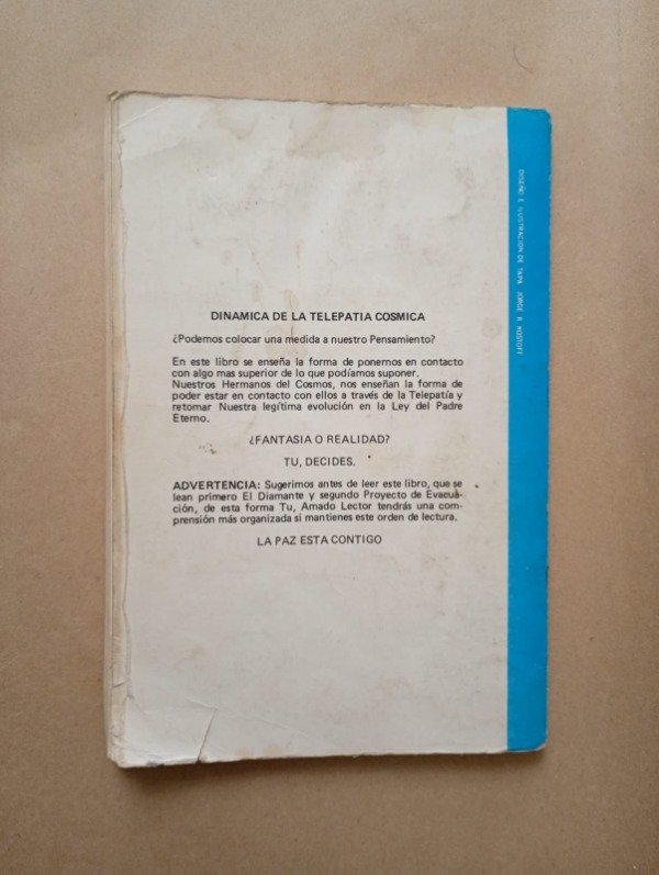 Producto - Dinámica de la telepatía cósmica - Tuella - Perseo 1988 - 1