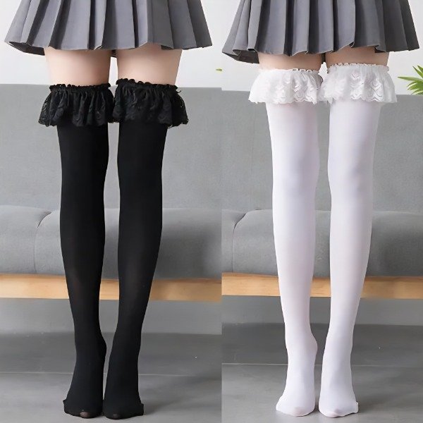 Producto - Bucaneras Coquette Blanco y negro