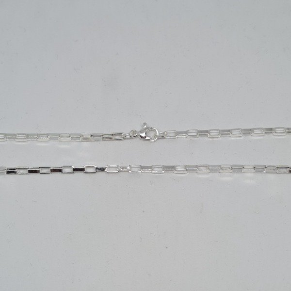 Producto - Cadena cajon 2.5mm x60 acero blanco