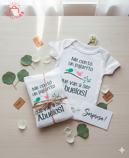Producto - Combo bodys x 2 me conto un pajarito