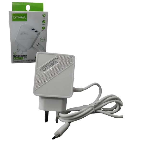 Producto - Cargador Micro (V8) 4.2A OTAWA