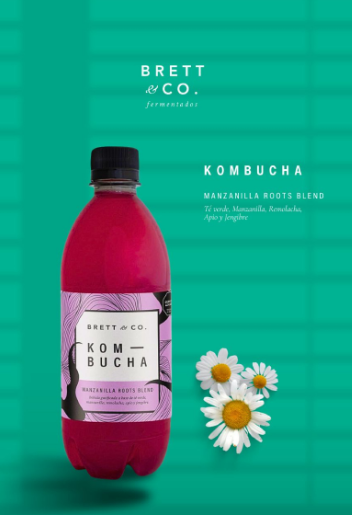 Producto - Kombucha Manzanilla Roots Blend 500cc - Brett and Co