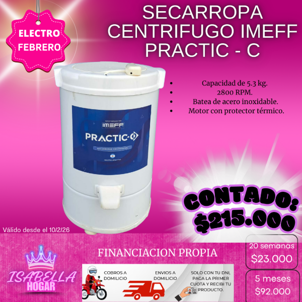 Producto - SECARROPA CENTIFRUGO IMEFF PRACTIC - C