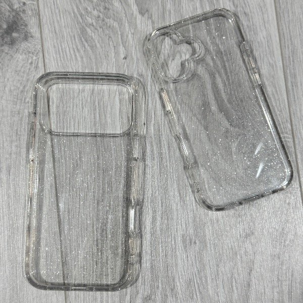 Producto - FUNDA CLEAR GLITTER LINEA 17