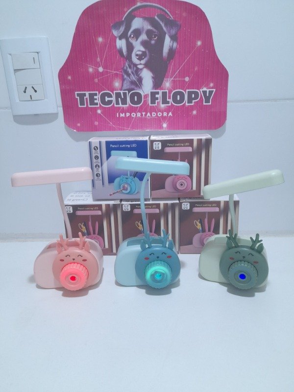 Producto - Lámpara velador sacapuntas porta lápiz infantil