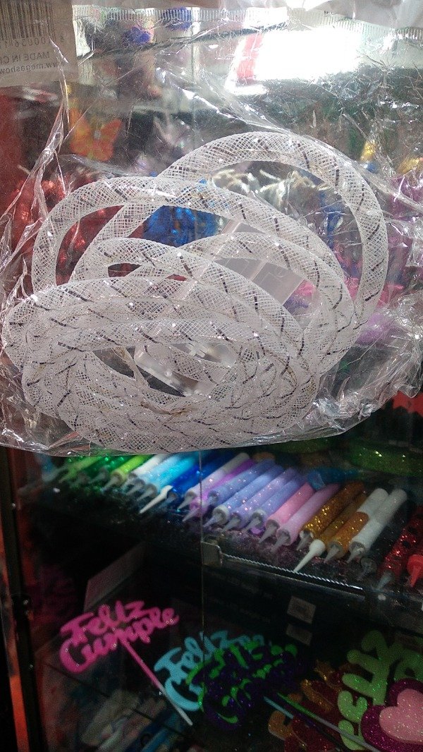 Producto - GUIRNALDA LED MANGUERA TELA 2M X 10L BLANCO