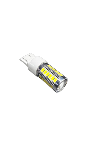 Producto - T20 LED 33 SMD CON LUPA 2 POLOS BLANCO ALTA POTENCIA LED7443B