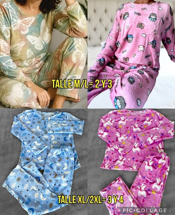 Producto - Línea Tahi !! Pijama Luana polar