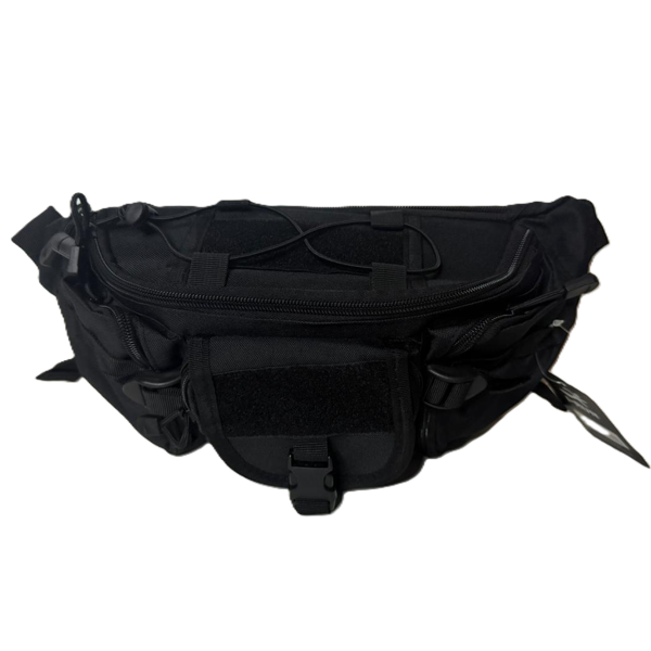 Producto - Riñonera Morral Porta Elementos Lisa Negra