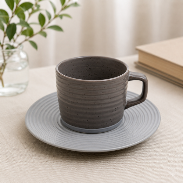 Producto - Set de taza + plato porcelana