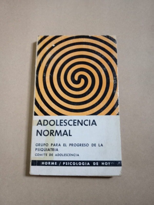 Producto - Adolescencia normal - Comité de adolescencia - Hormé 1972
