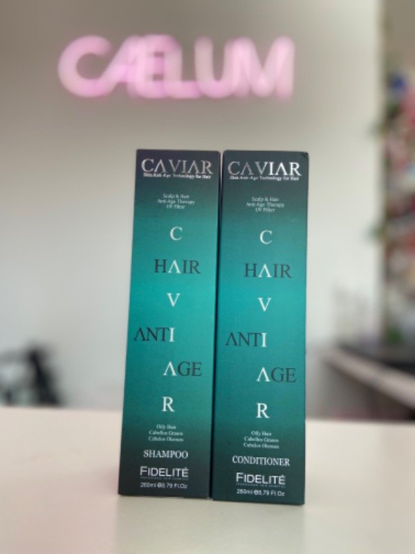 Producto - Shampoo y acondicionador para cabellos grasos FIDELITE