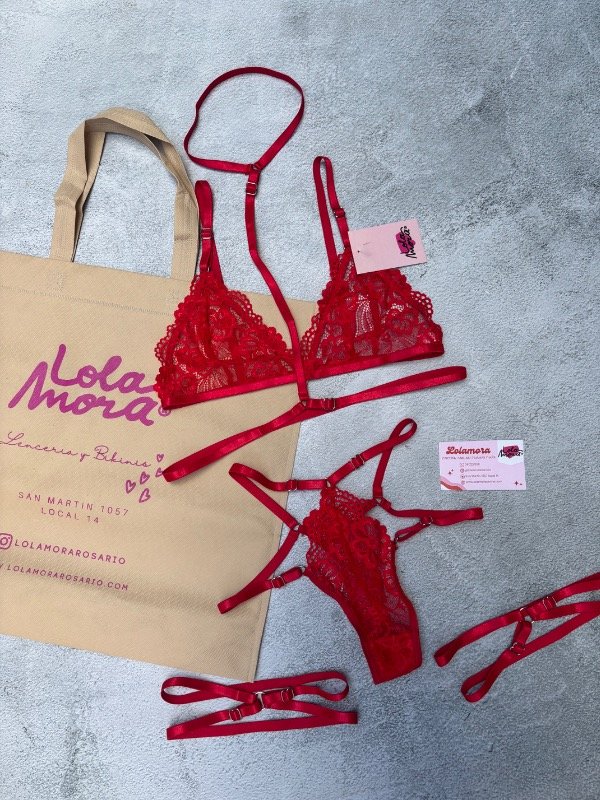 Producto - SET JAZMIN ROJO - 1