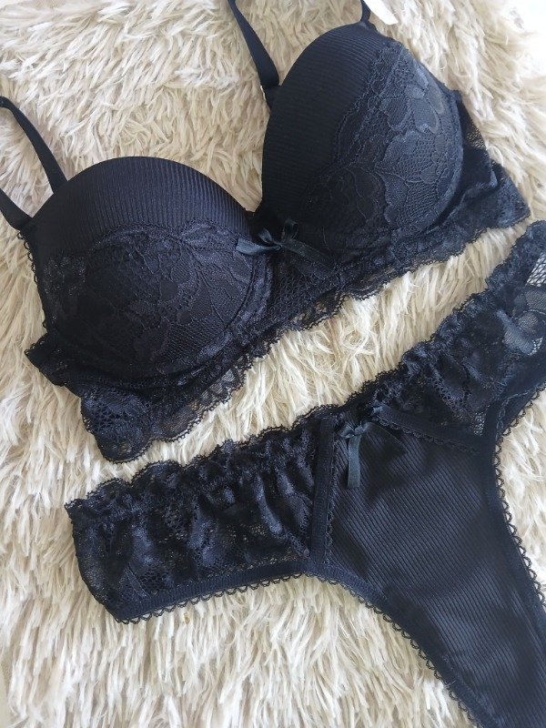 Producto - Conjunto armado combinado negro T.90