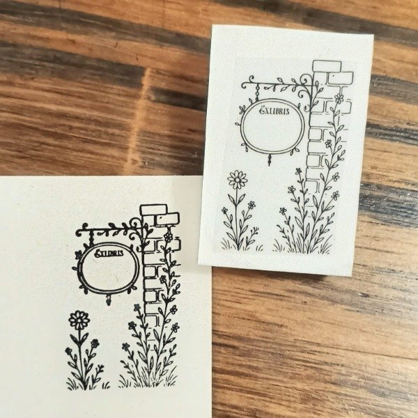 Producto - Sello Exlibris vintage 3x5 cm
