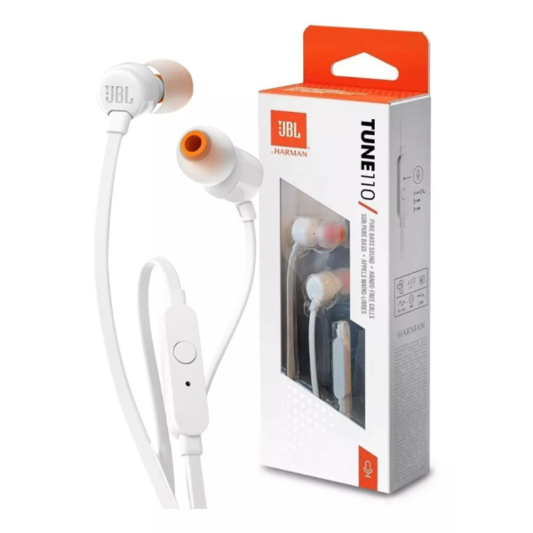 Producto - AURICULAR JBL IN-EAR T110 BLANCO