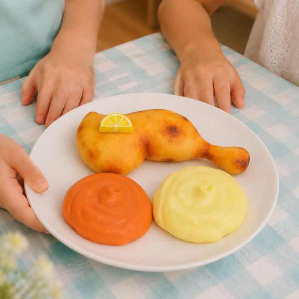 Producto - Comiditas de juguete - Set Pollo al horno con puré - 1