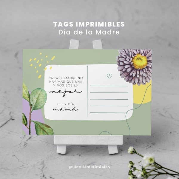 Producto - Tags Imprimibles Día de la Madre "Floral"