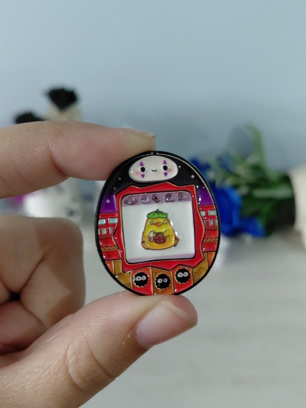 Producto - Pin metalizado - Tamagotchi temático de Studio Ghibli #1439
