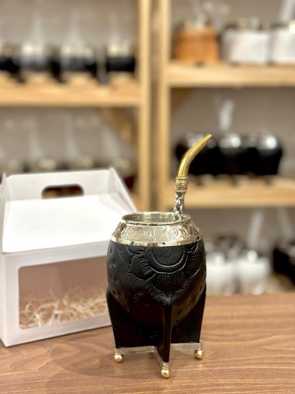 Producto - [BOX] Torpedo repujado base alpaca + bombillon pico loro + Box de regalo