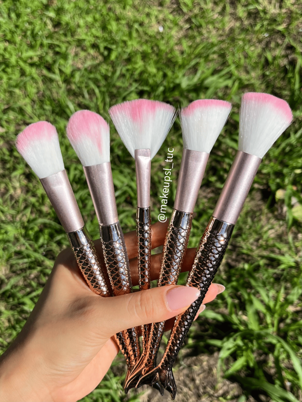 Producto - Brochas sirena para maquillaje x10 Naez