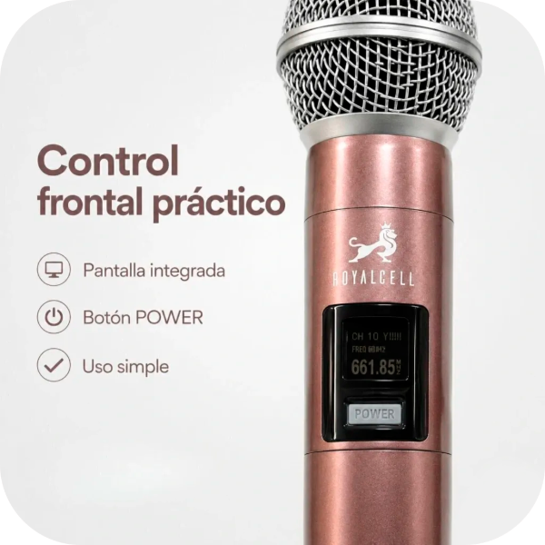 Producto - Microfono x2 ROYALCELL RP-901MC inalambrico - 3