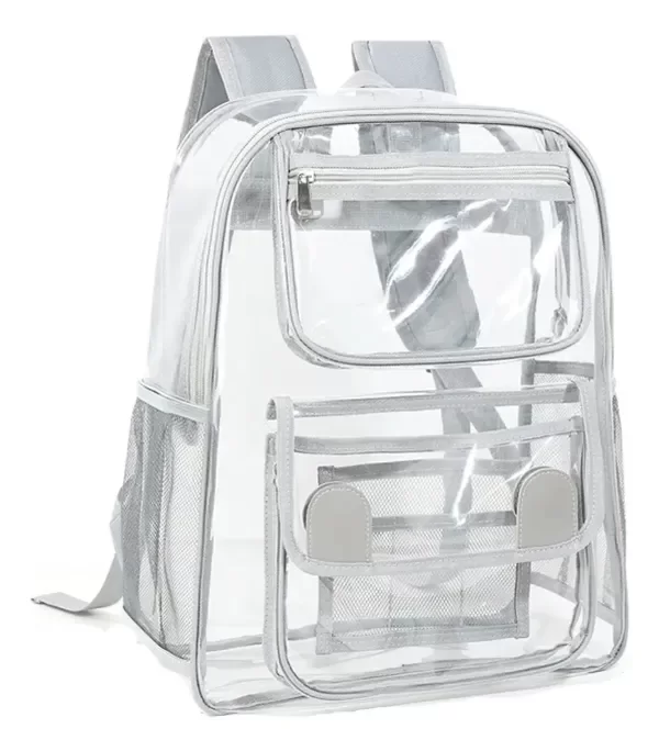 Producto - Mochila transparente completa gris