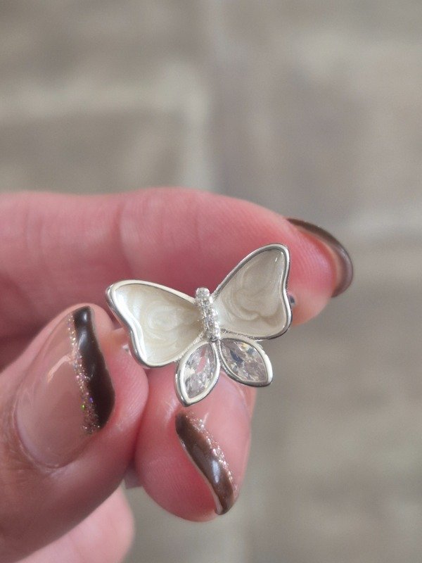 Producto - Anillo mariposa nacar