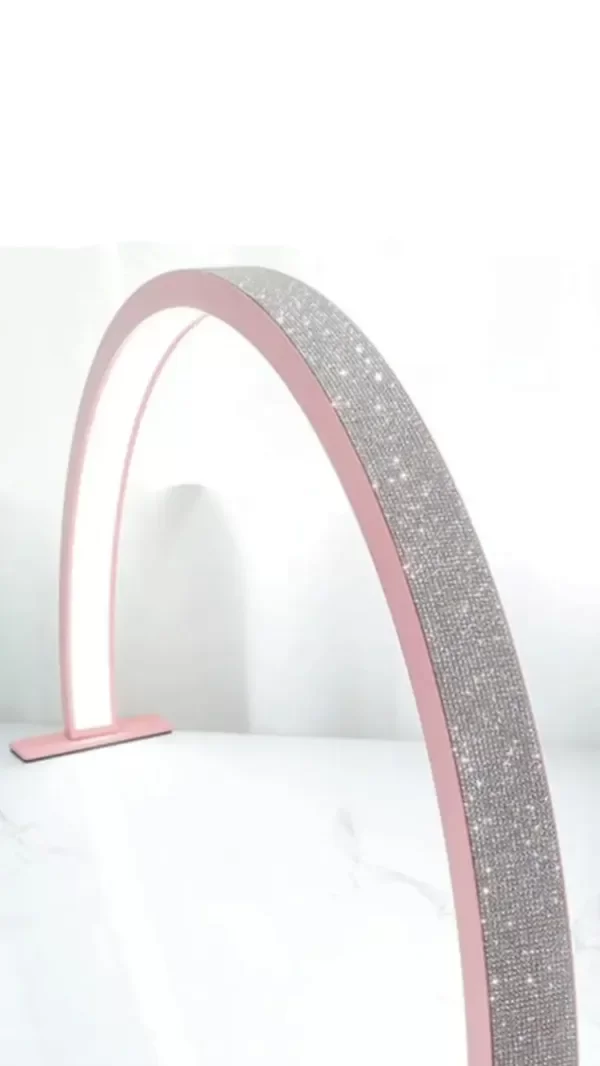Producto - Por encargo. Lampara media luna para mesa