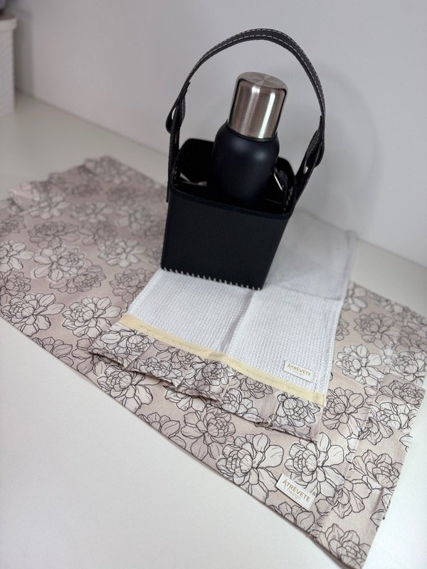 Producto - Mantel Matero + Repasador - rosa negra